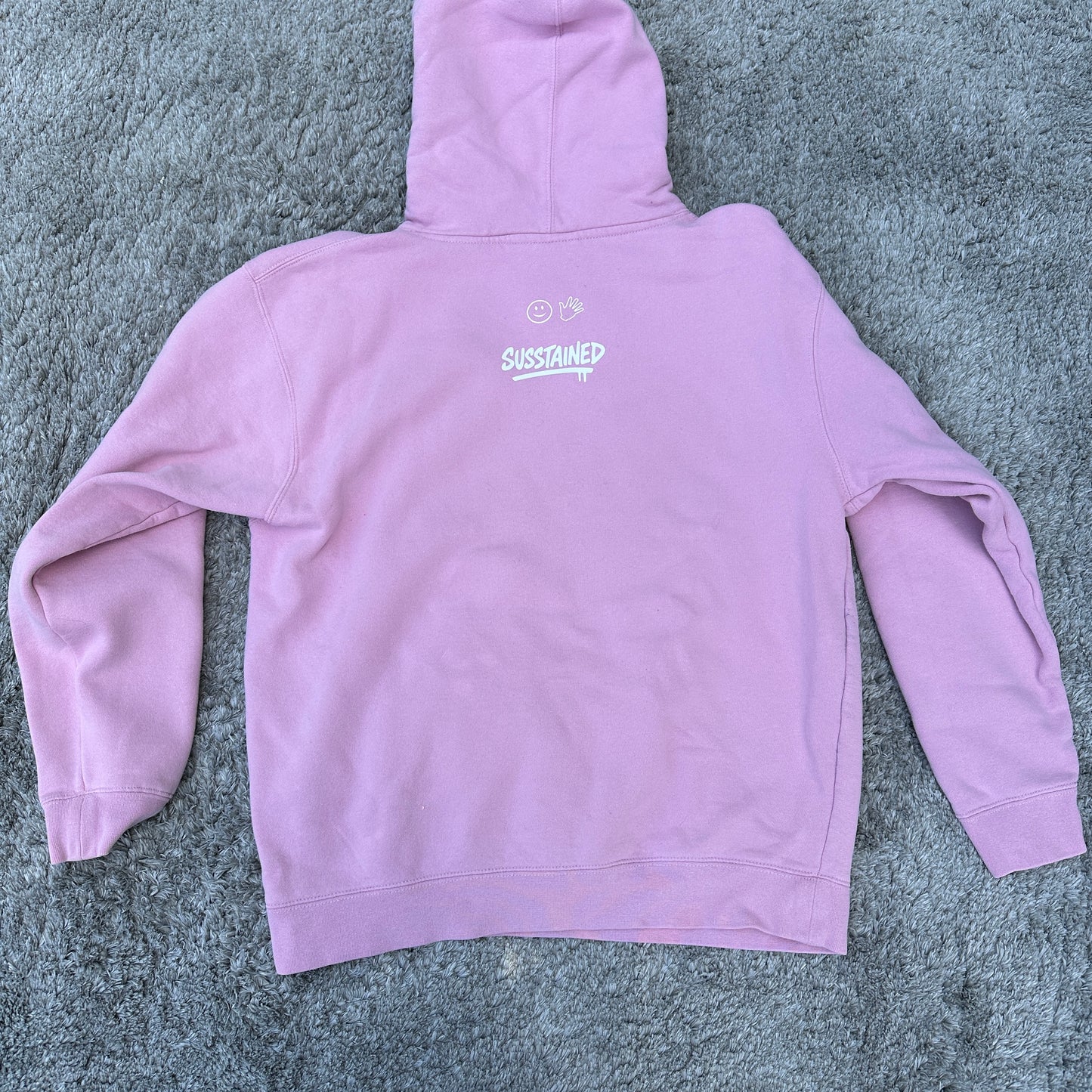 GLOWS! Mush Skull Glacier Size Medium Pullover Hoodie