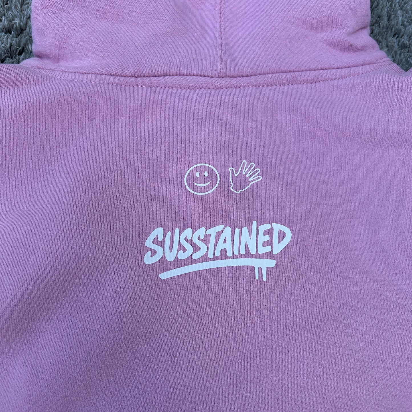GLOWS! Mush Skull Glacier Size Medium Pullover Hoodie