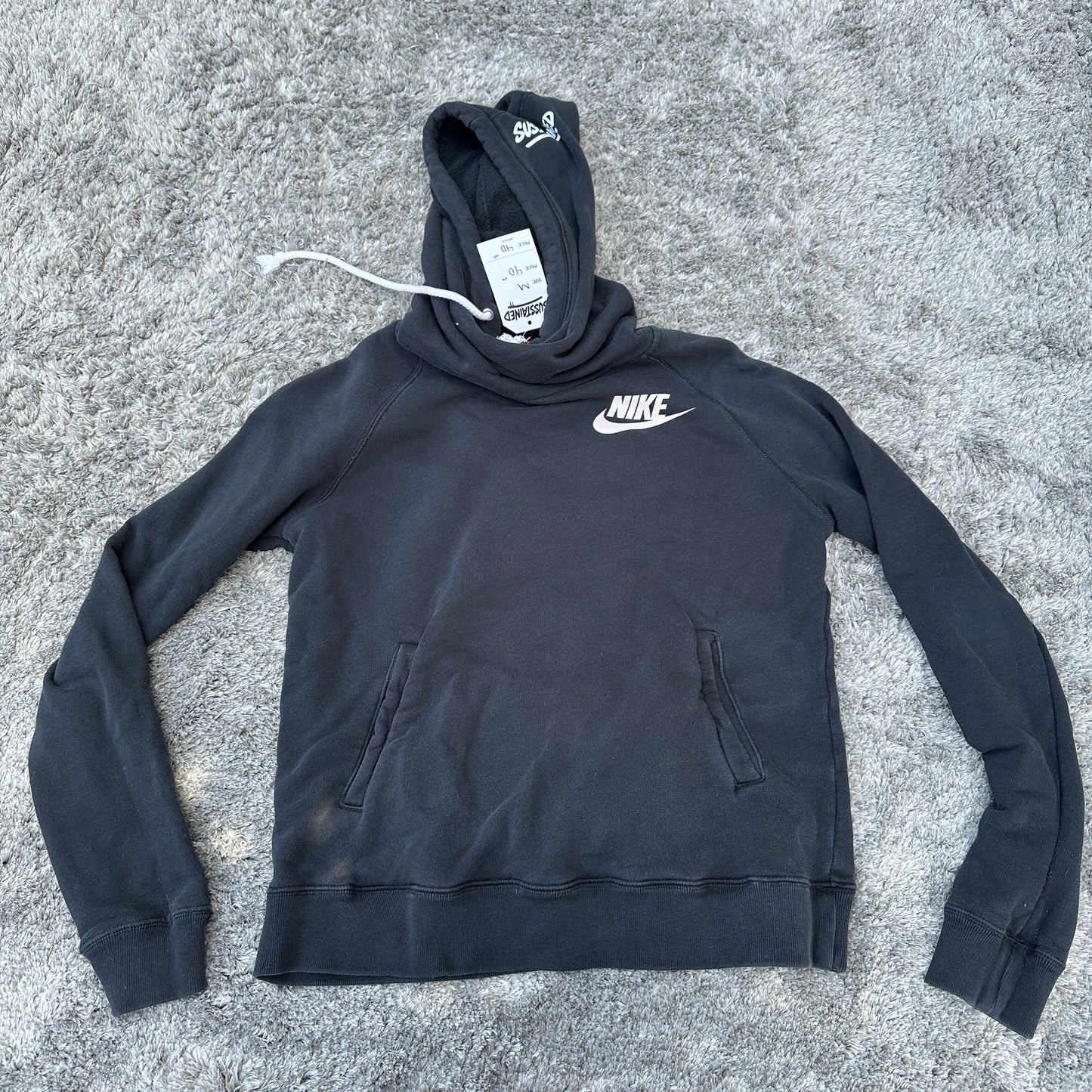 Nike Medium Black Mock Neck Hoodie