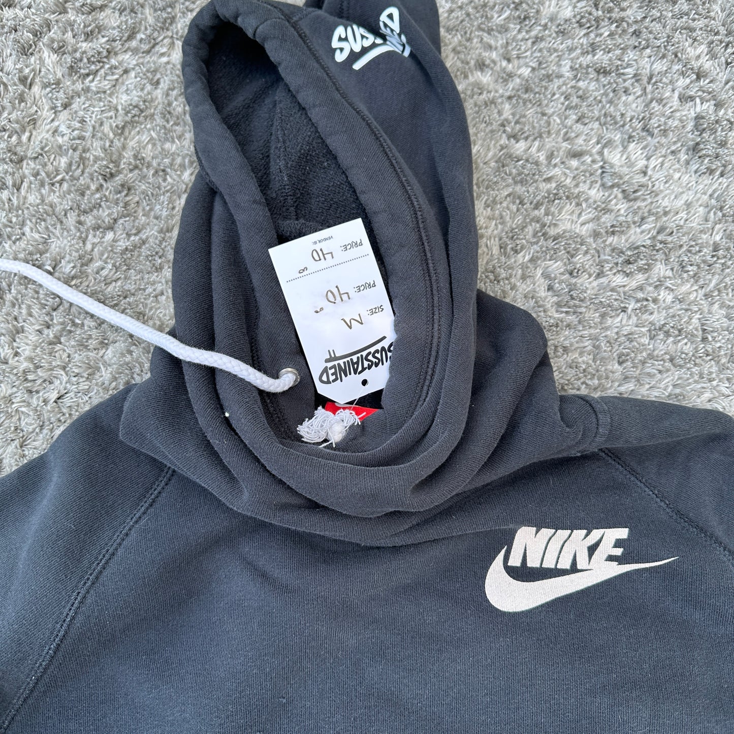 Nike Medium Black Mock Neck Hoodie