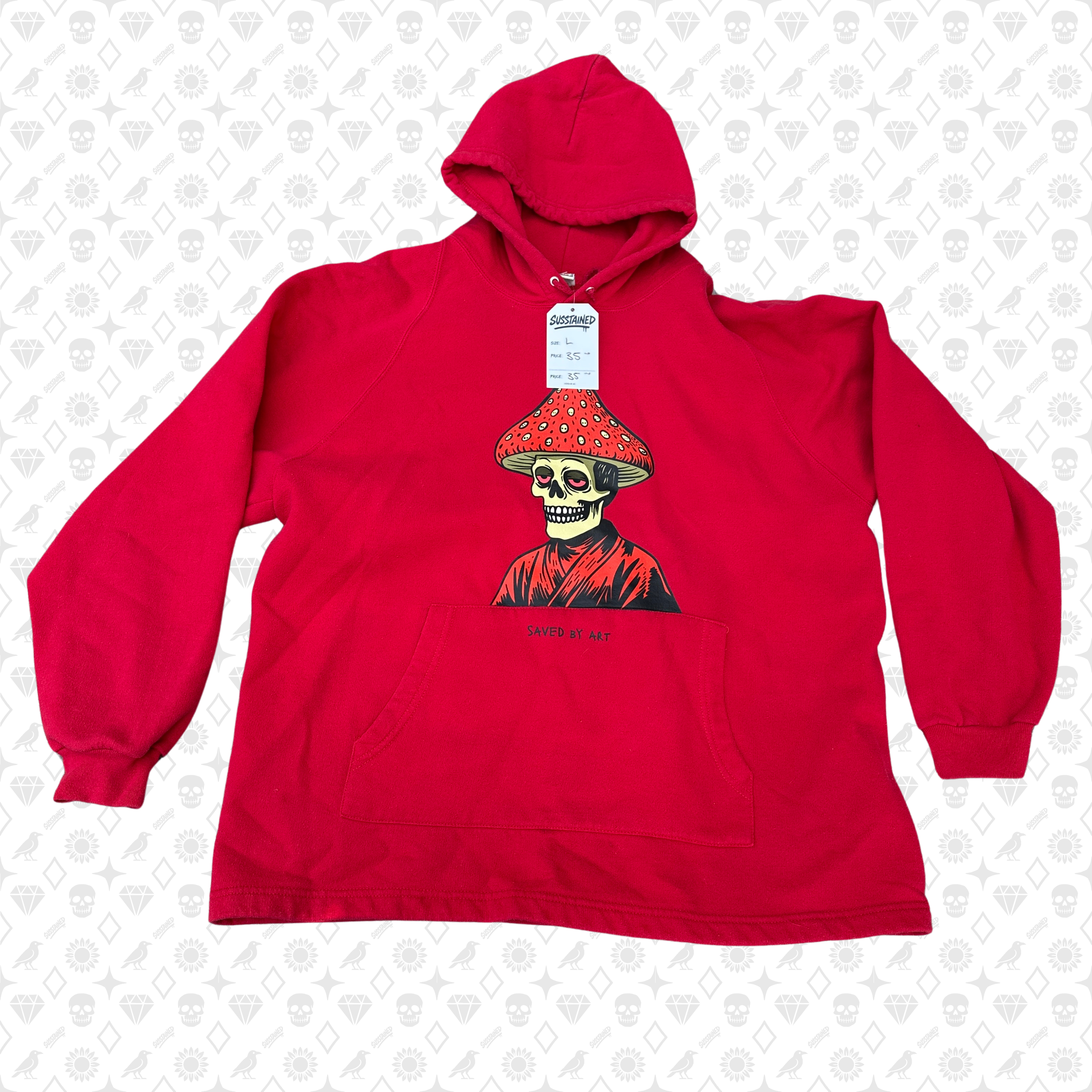 Lee Large Red Hoodie – Susstained Lee Large Red Hoodie – Susstained