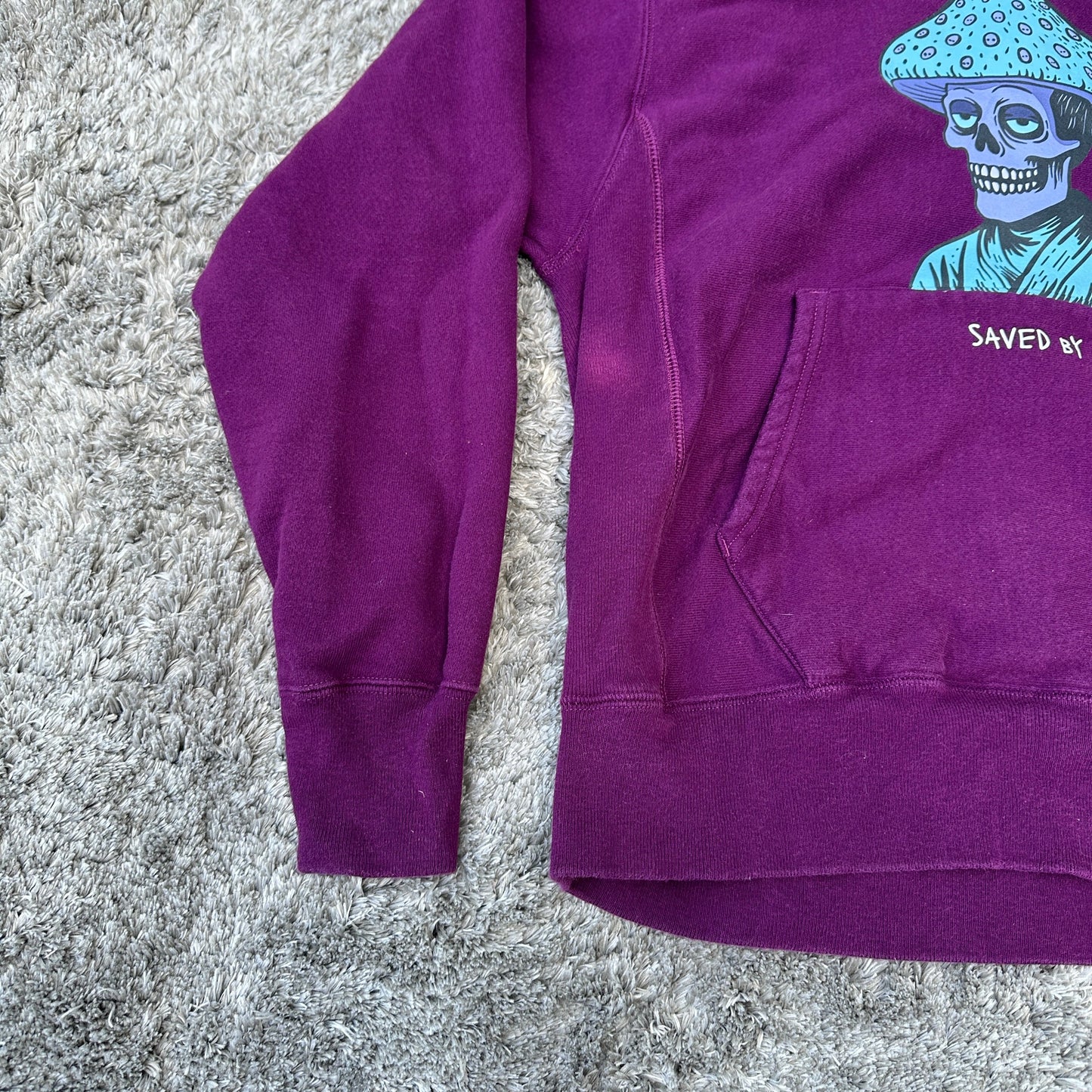Medium Champion Reverse Weave Hoodie (Art Glows in the Dark)
