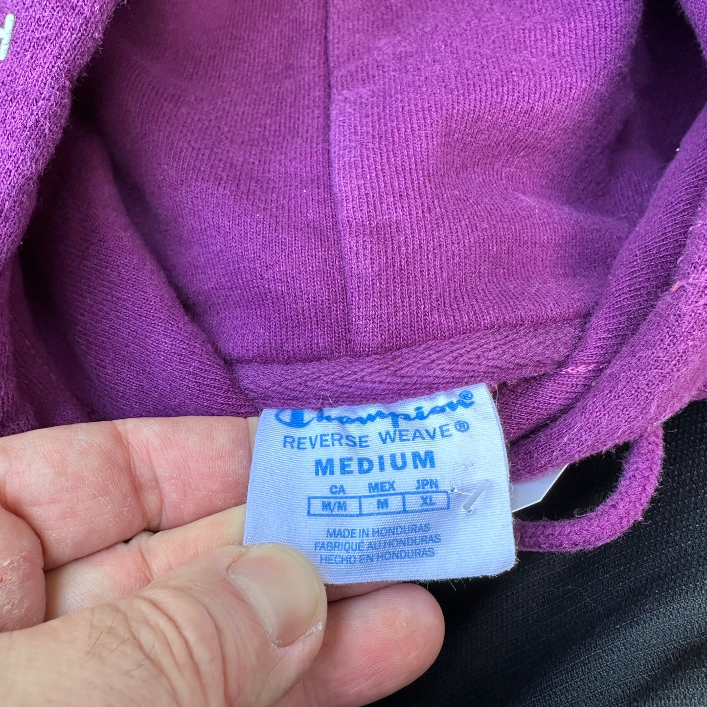 Medium Champion Reverse Weave Hoodie (Art Glows in the Dark)
