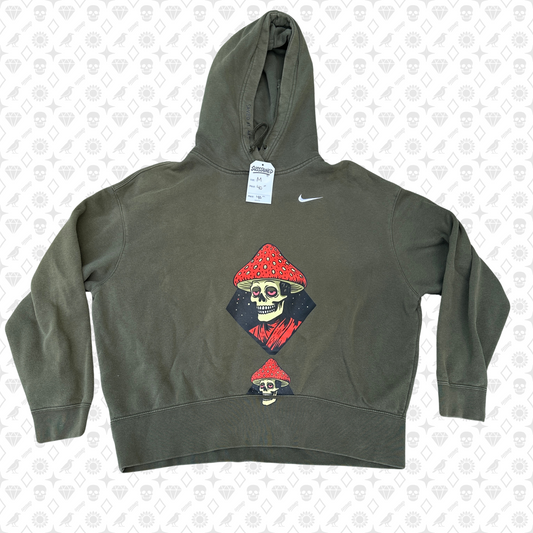 Medium Nike Green Pullover Hoodie